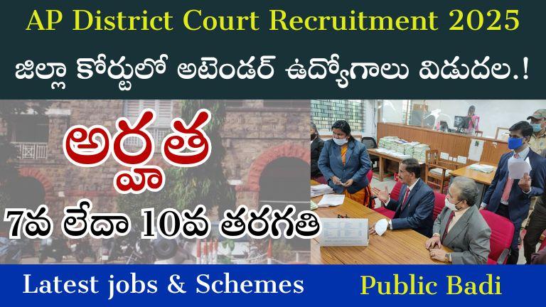 AP District Court Recruitment 202