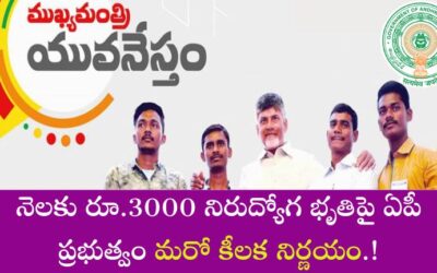 Nirudyoga Bhruti: నెలకు రూ.3000 నిరుద్యోగ భృతిపై ఏపీ ప్రభుత్వం మరో కీలక నిర్ణయం.!
