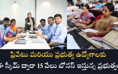 PM-VBRY: ప్రేవేటు మరియు ప్రభుత్వ ఉద్యోగాలకు ఈ స్కీమ్ ద్వారా 15 వేలు బోనస్ ఇస్తున్న ప్రభుత్వం